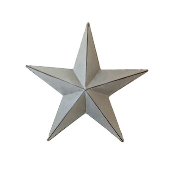 Grey Metal Barn Star 20cm