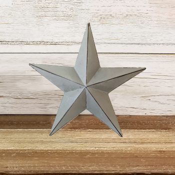 Grey Metal Barn Star 20cm