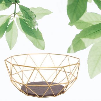 Gold Wire Fruit Bowl