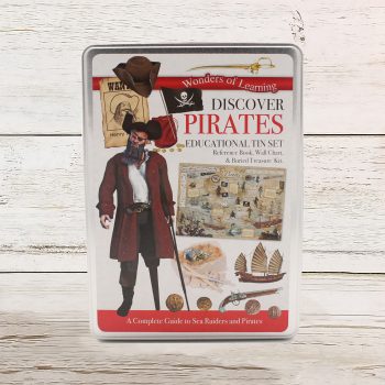 Pirates Educational Tin Set With Buried Treasure Kit