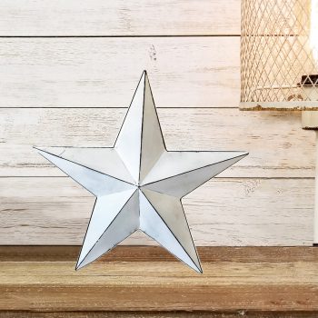 White Metal Barn Star 20cm