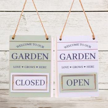 Garden Shed Open/Closed Plaques